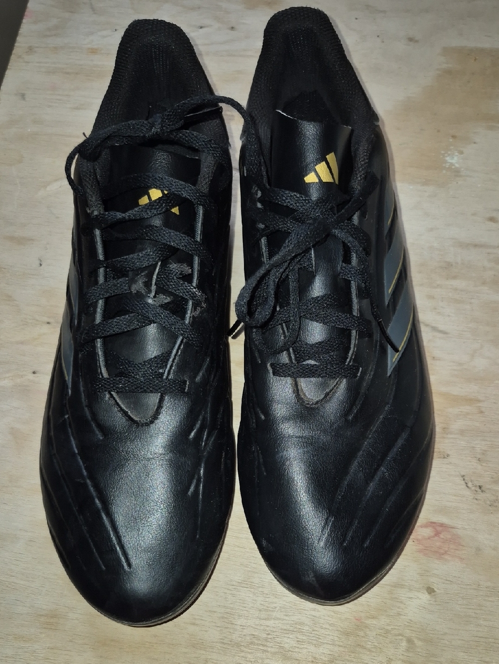 Adidas COPA Men’s Black Athletic Soccer cleats with Gold Logo